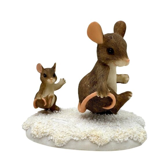 Charming Tails Follow In My Footsteps Mice Dean Griff 87473 Fitz And Floyd Vtg - Picture 2 of 10